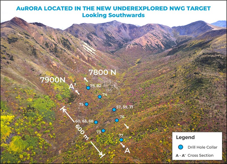 AuRORA Deposit Discovery Located in the New and Underexplored NWG Target Area